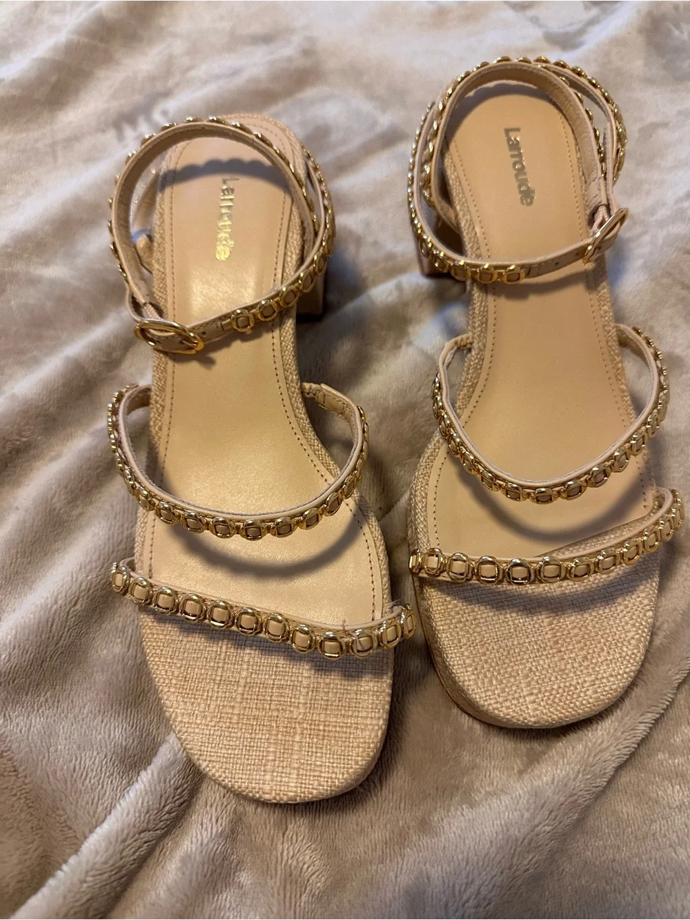 Larroudé Gio Milanina Sandals/Block Heel
